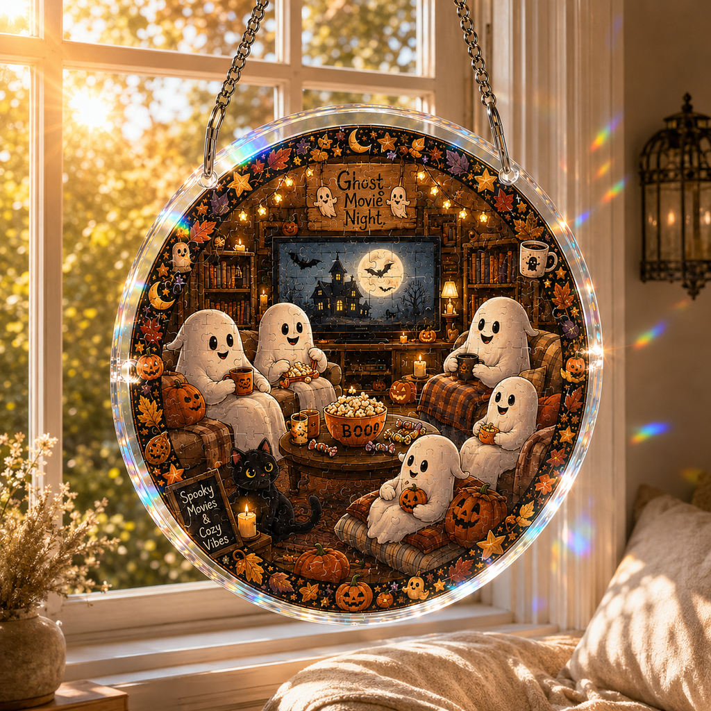 Halloween Acrylic Jigsaw Puzzle Suncatcher - 25