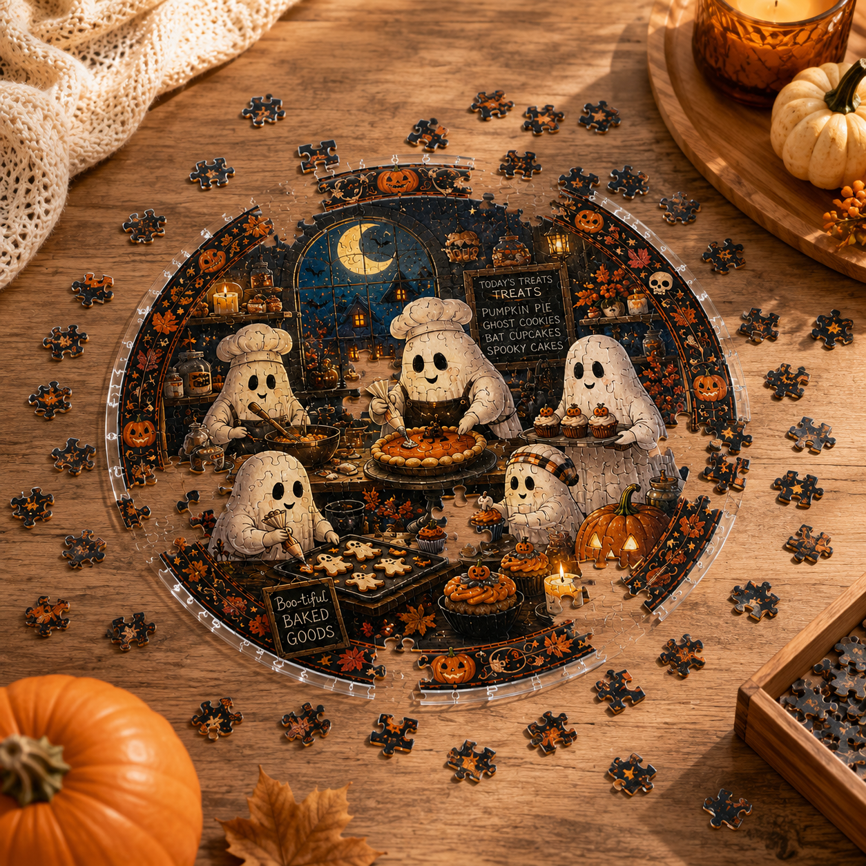 Halloween Acrylic Jigsaw Puzzle Suncatcher - 31