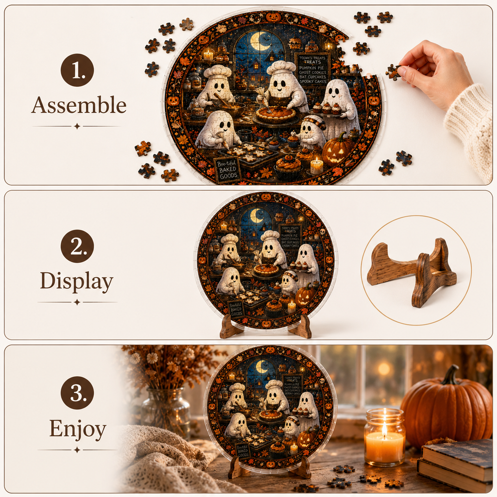 Halloween Acrylic Jigsaw Puzzle Suncatcher - 31