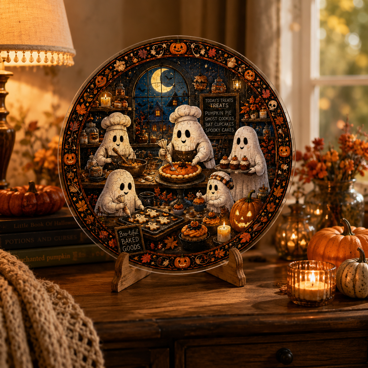 Halloween Acrylic Jigsaw Puzzle Suncatcher - 31