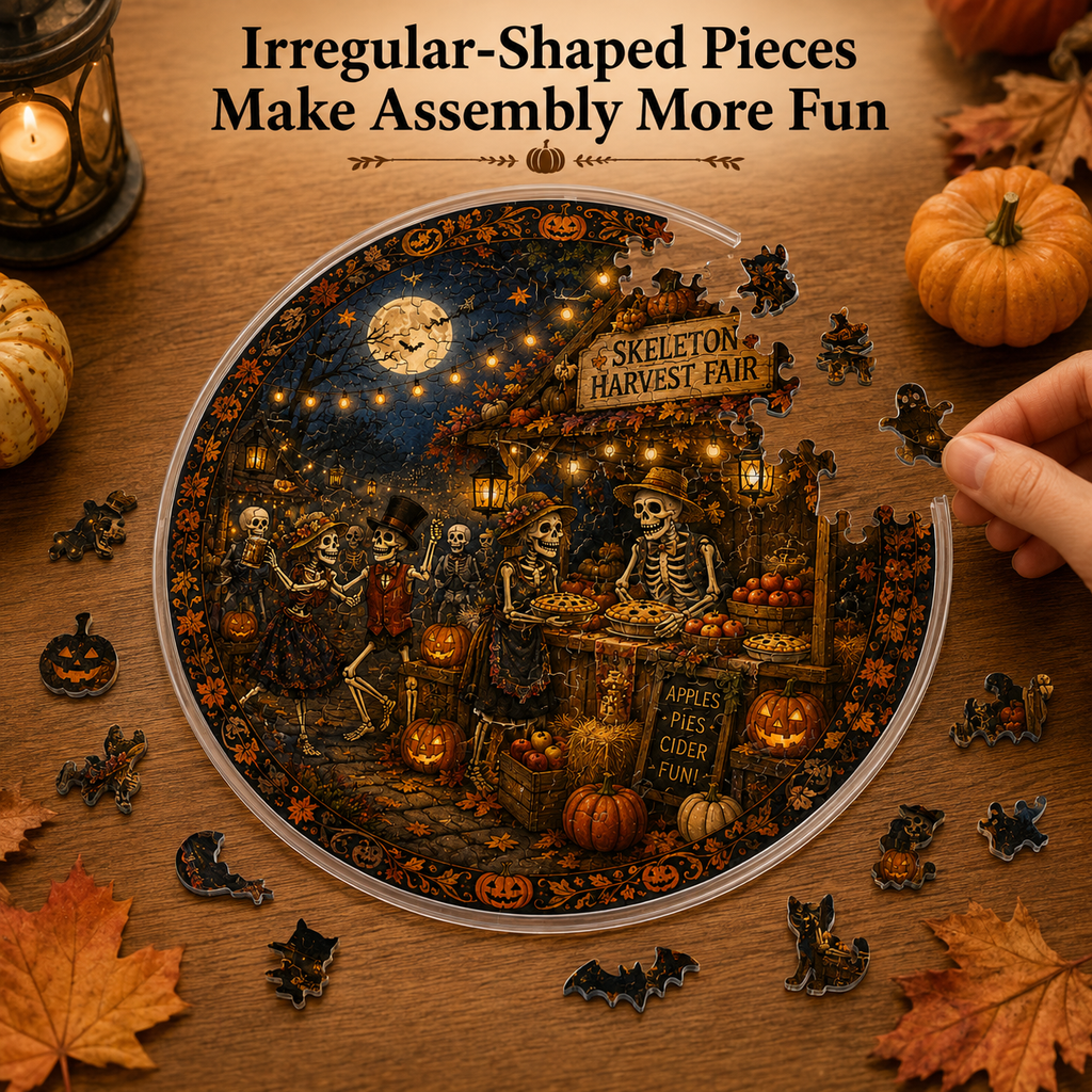 Halloween Acrylic Jigsaw Puzzle Suncatcher - 33