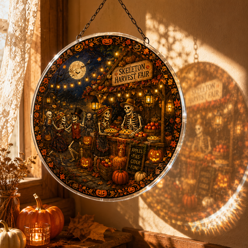 Halloween Acrylic Jigsaw Puzzle Suncatcher - 33