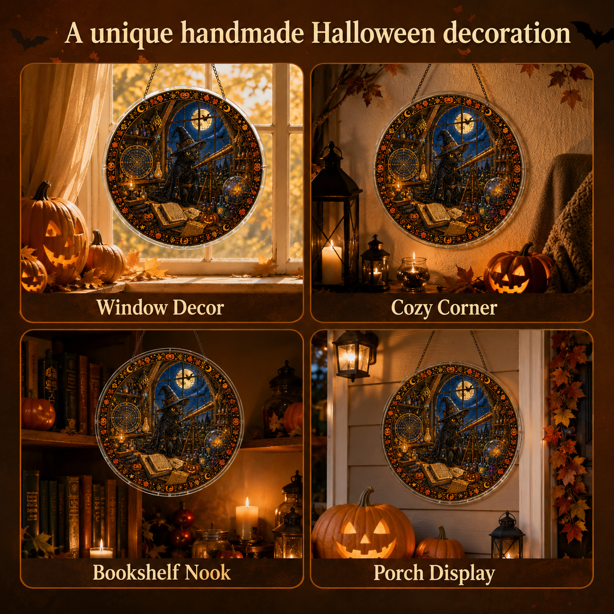 Halloween Acrylic Jigsaw Puzzle Suncatcher - 34