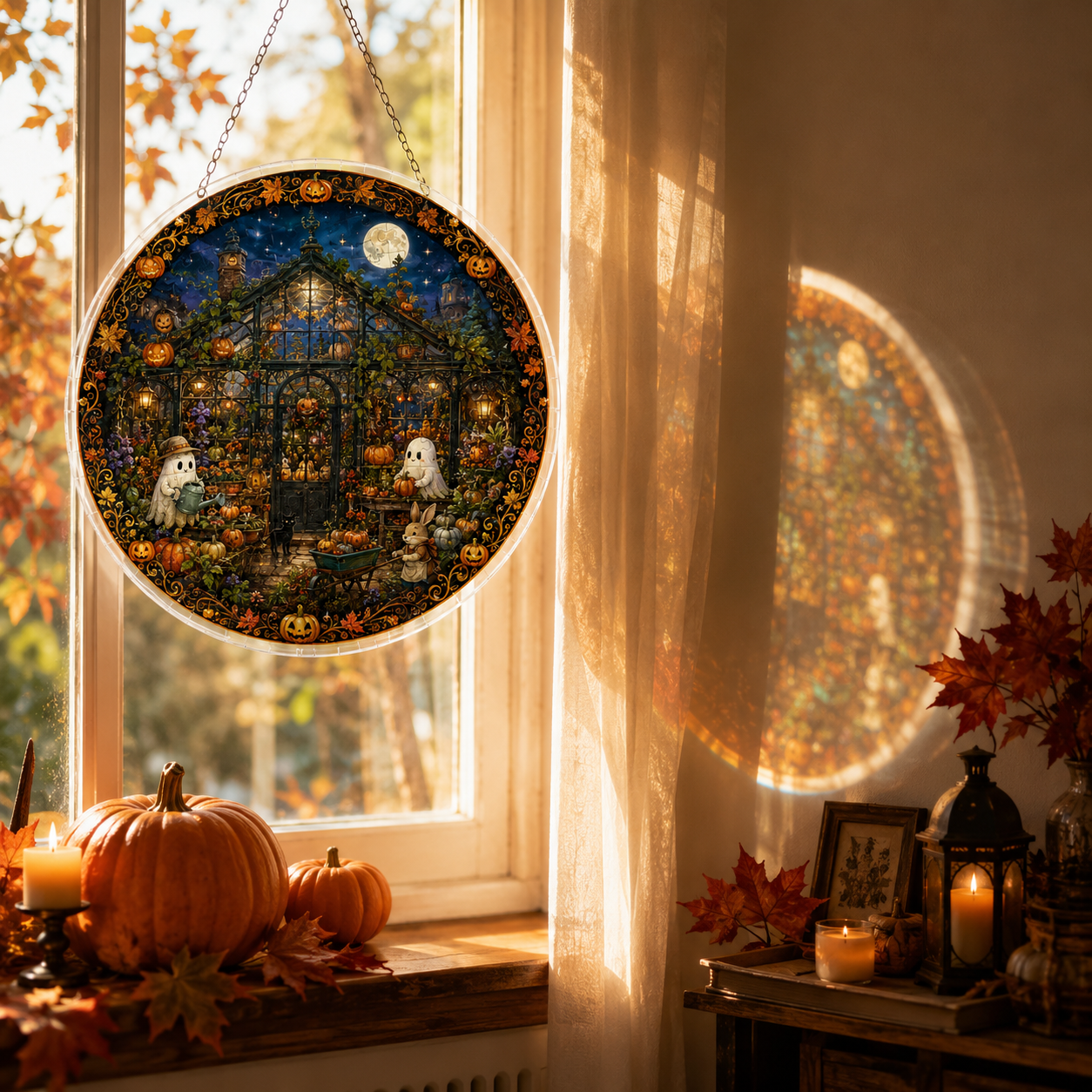 Halloween Acrylic Jigsaw Puzzle Suncatcher - 35