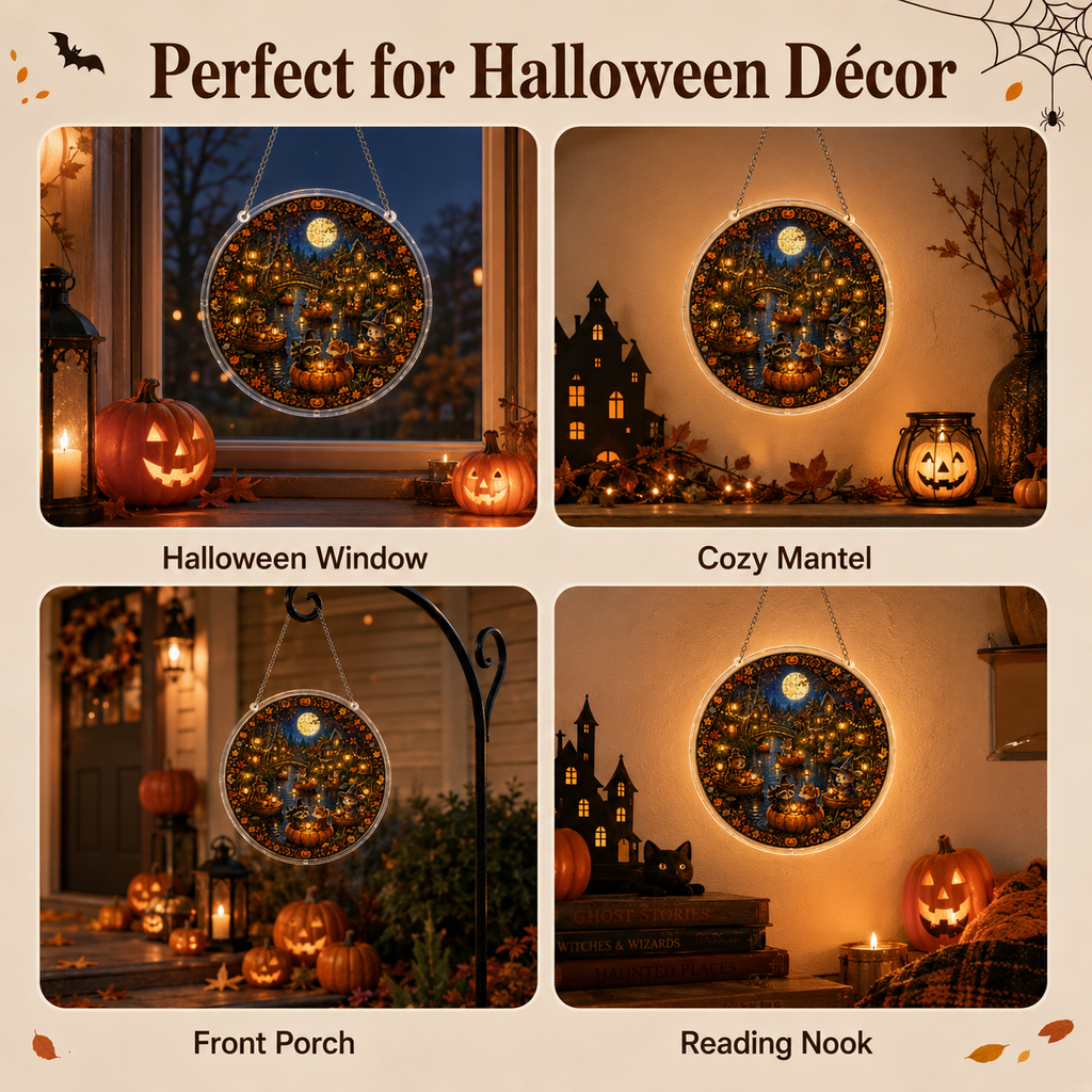 Halloween Acrylic Jigsaw Puzzle Suncatcher - 37