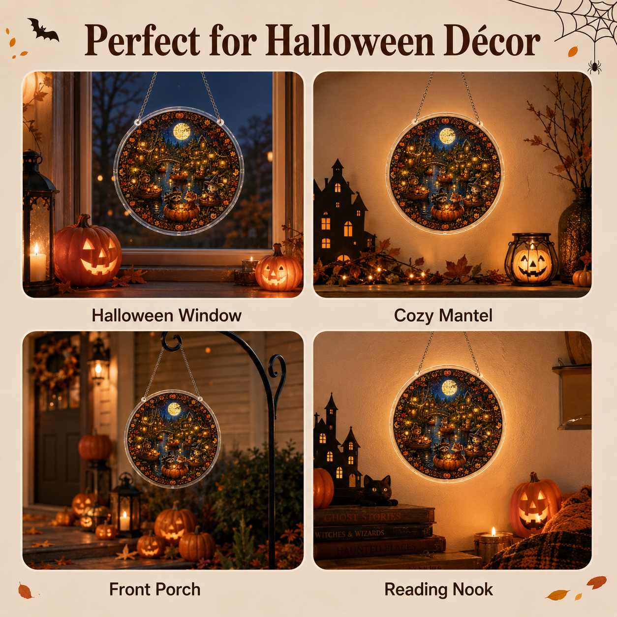 Halloween Acrylic Jigsaw Puzzle Suncatcher - 37