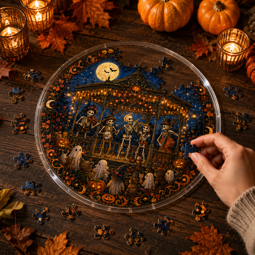 Halloween Acrylic Jigsaw Puzzle Suncatcher - 38