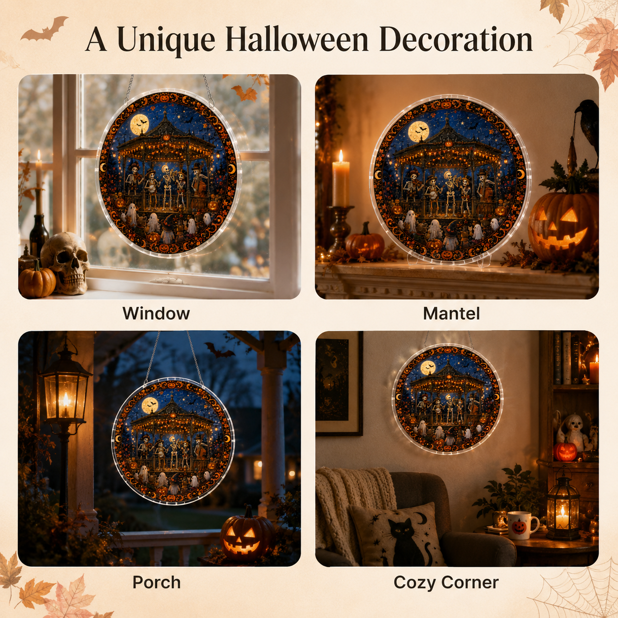 Halloween Acrylic Jigsaw Puzzle Suncatcher - 38