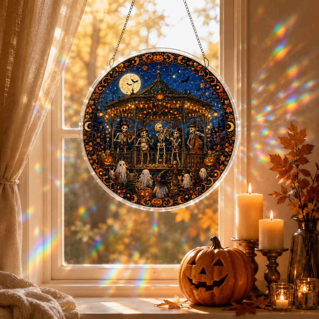 Halloween Acrylic Jigsaw Puzzle Suncatcher - 38