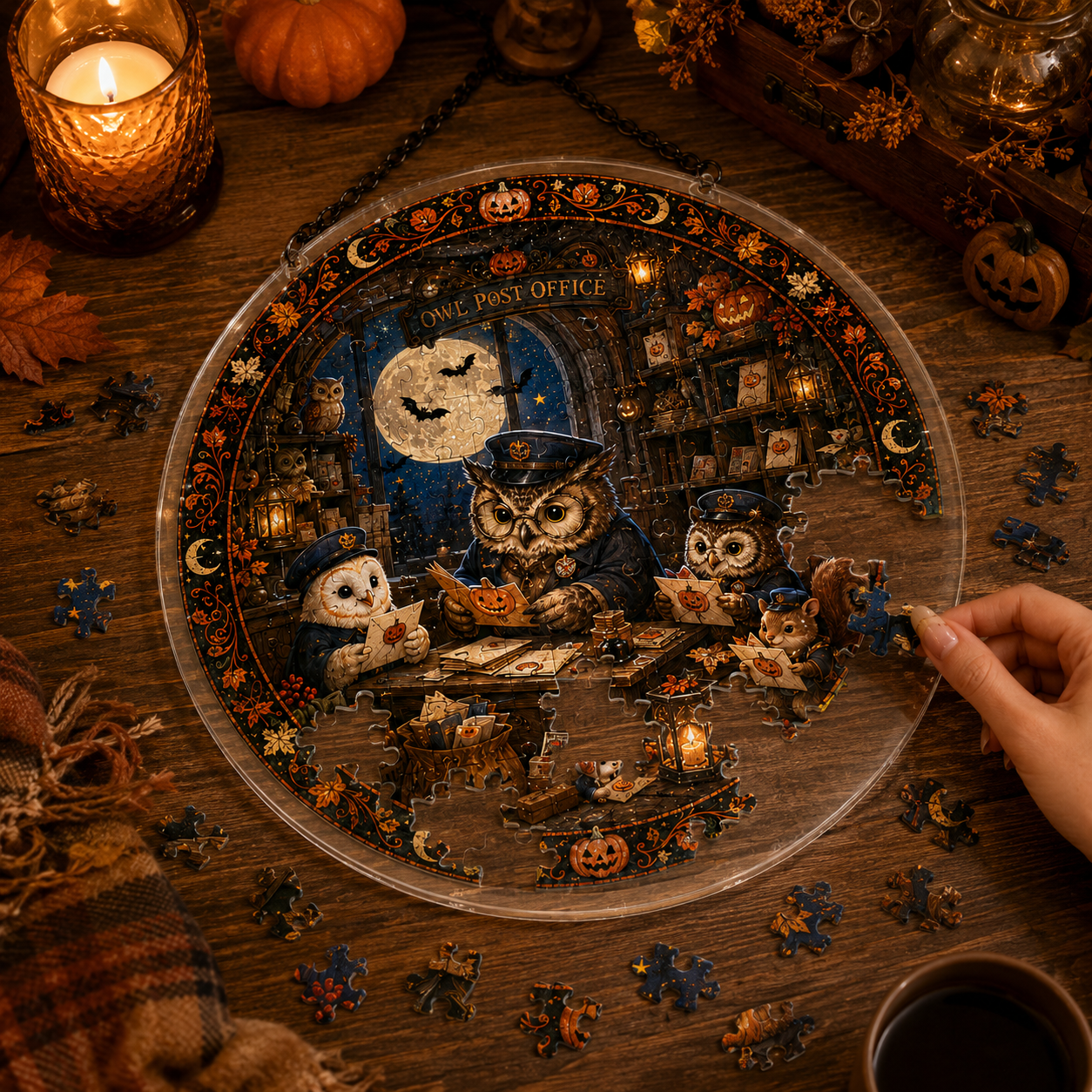 Halloween Acrylic Jigsaw Puzzle Suncatcher - 39
