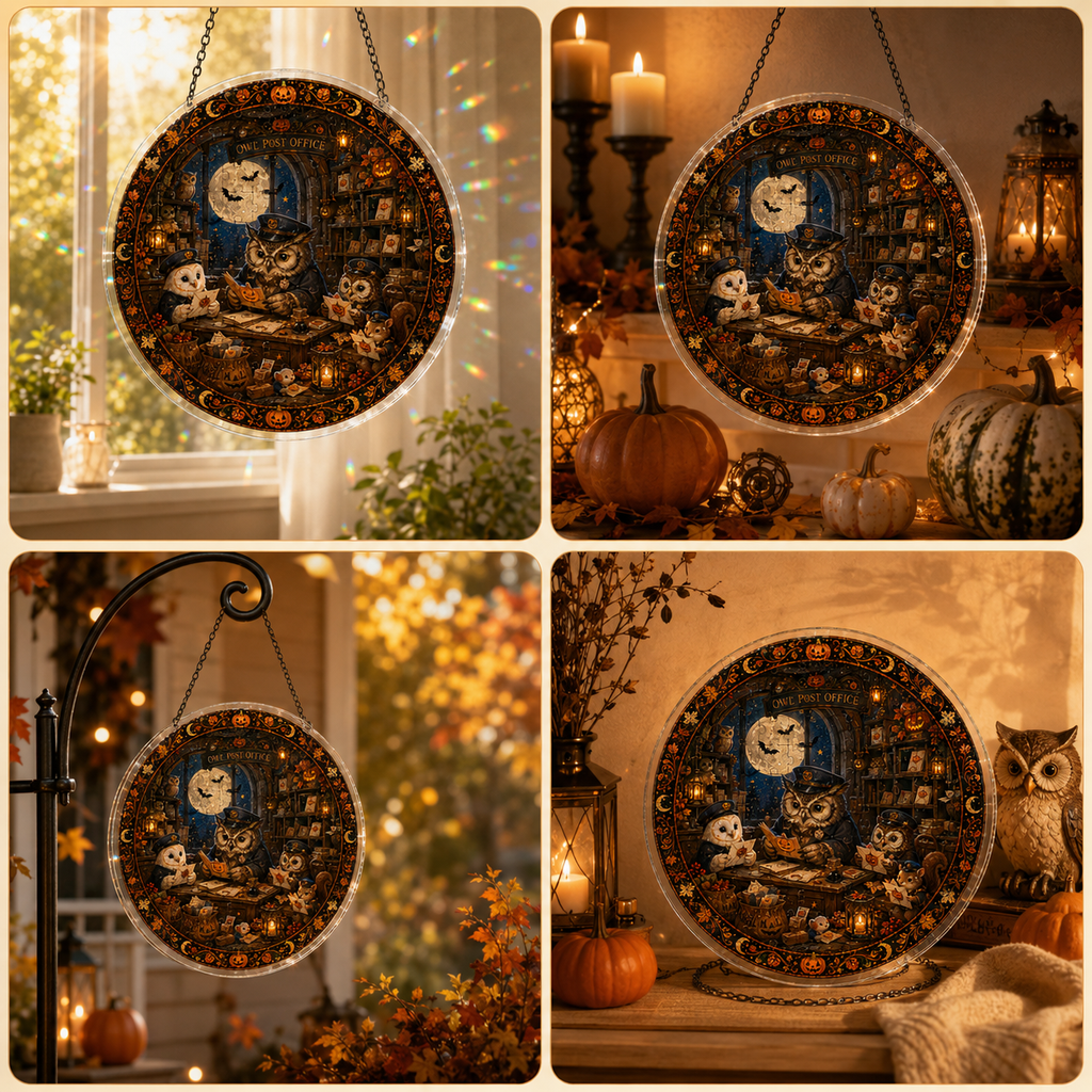 Halloween Acrylic Jigsaw Puzzle Suncatcher - 39