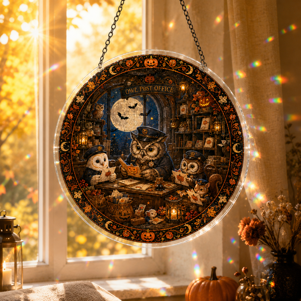 Halloween Acrylic Jigsaw Puzzle Suncatcher - 39