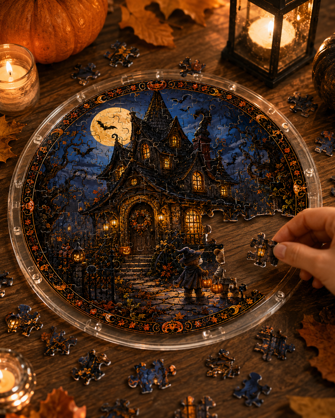 Halloween Acrylic Jigsaw Puzzle Suncatcher - 41