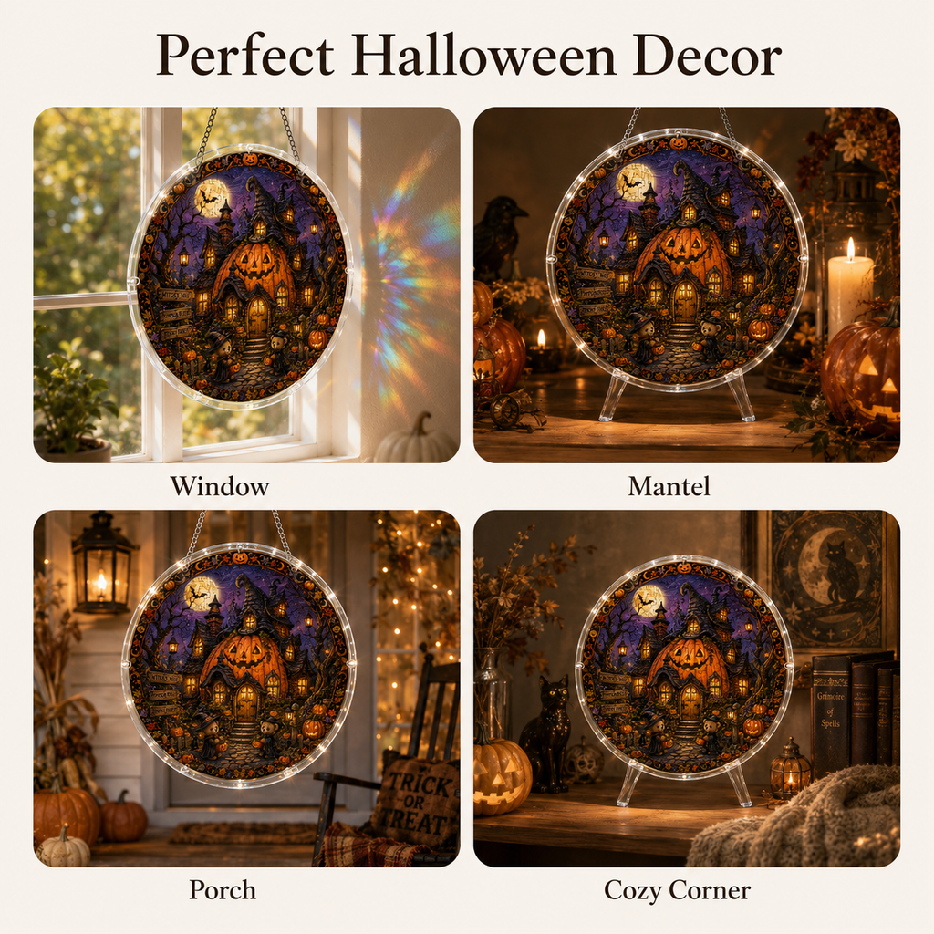 Halloween Acrylic Jigsaw Puzzle Suncatcher - 43