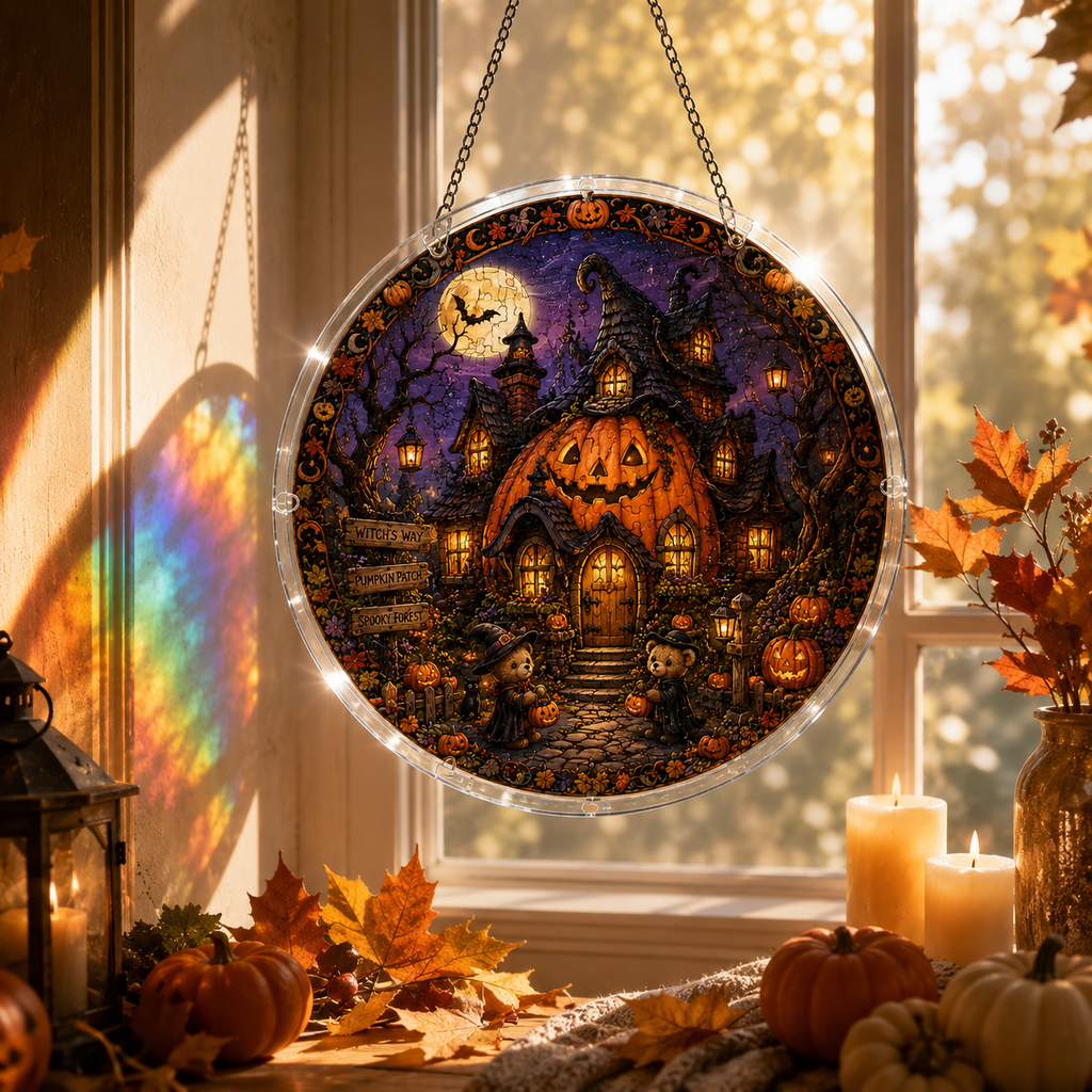 Halloween Acrylic Jigsaw Puzzle Suncatcher - 43