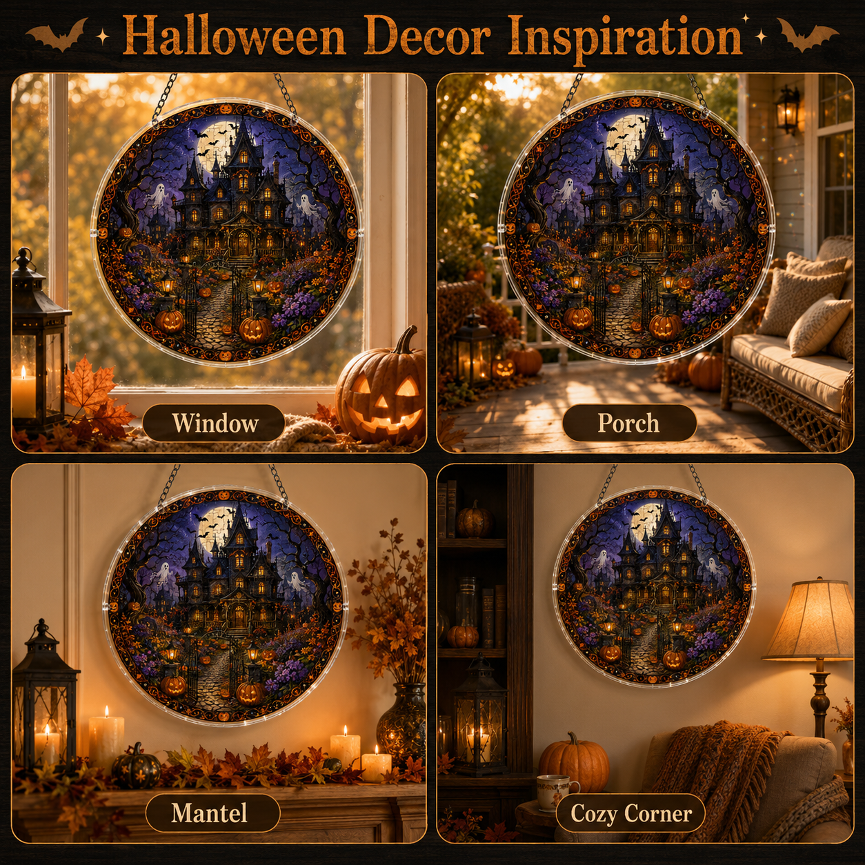 Halloween Acrylic Jigsaw Puzzle Suncatcher - 44