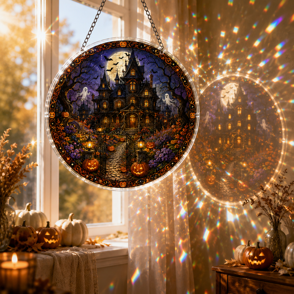 Halloween Acrylic Jigsaw Puzzle Suncatcher - 44