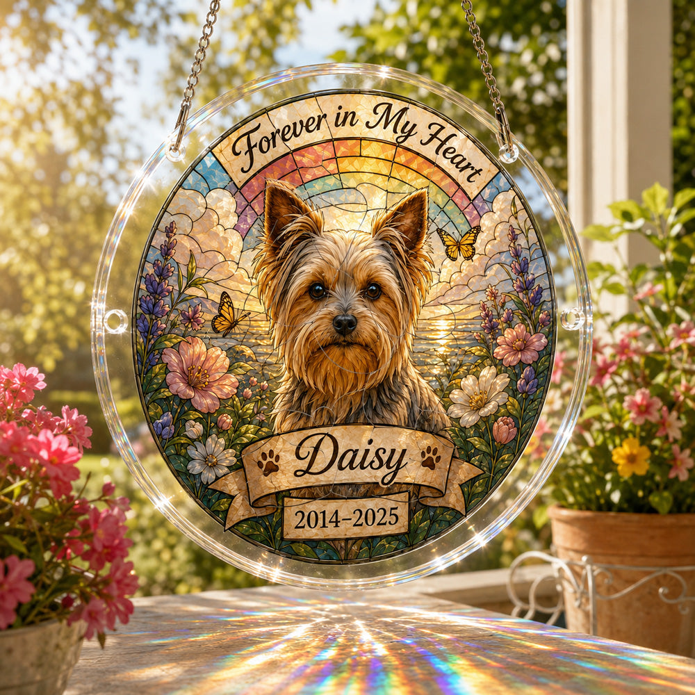 Customize Acrylic Jigsaw Puzzle Suncatcher - Forever in My Heart