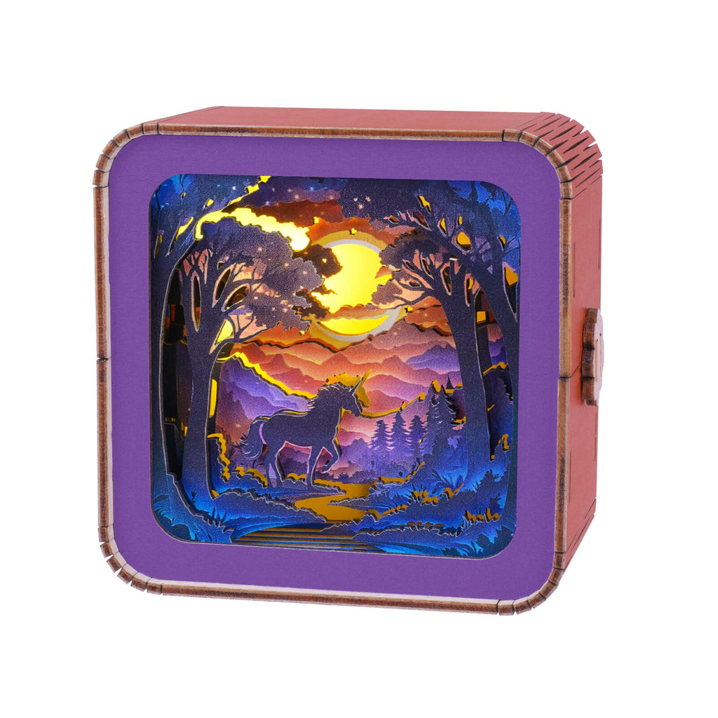 Forest Fantasy Unicorn Kit- 3D Wooden Puzzle Night Light