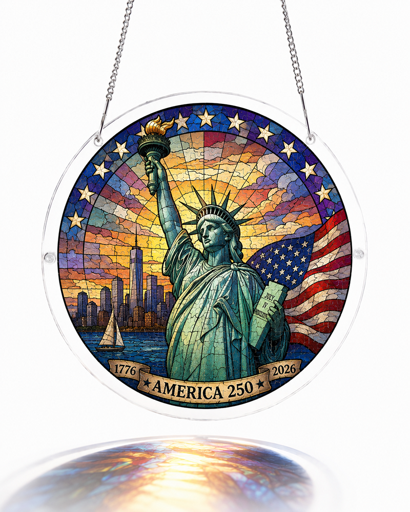 250th-Acrylic Jigsaw Puzzle Suncatcher - Lady Liberty