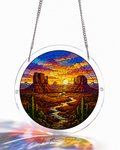 250th-Acrylic Jigsaw Puzzle Suncatcher - Canyon Sunset