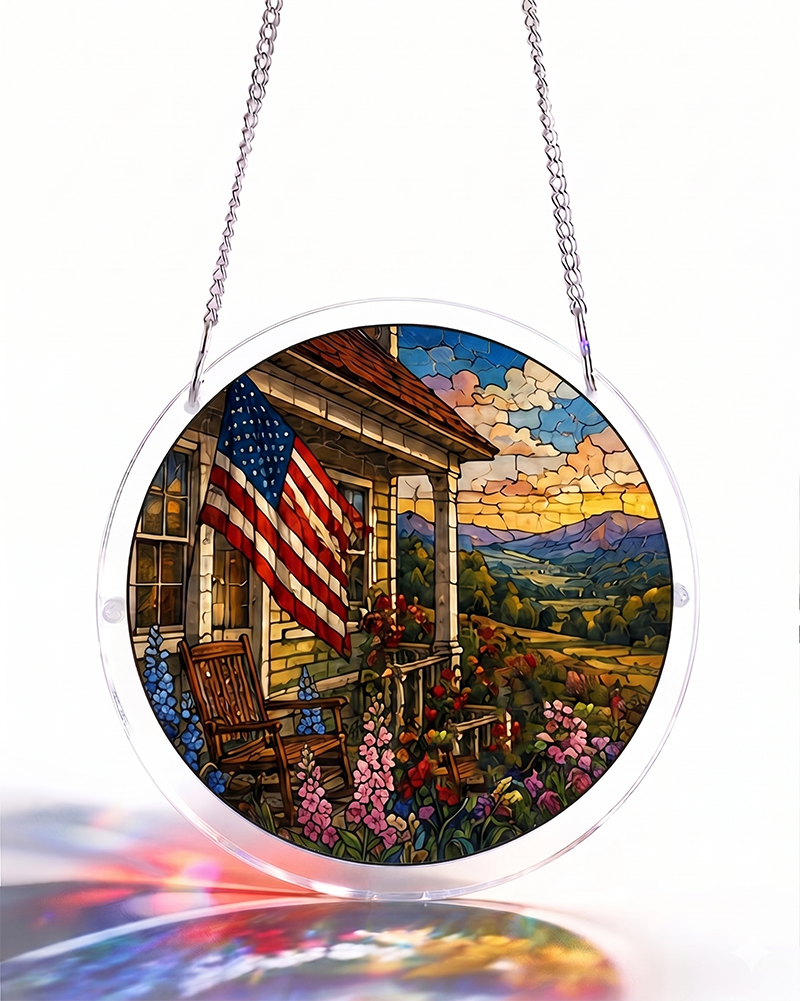 250th-Acrylic Jigsaw Puzzle Suncatcher - Homestead Glory