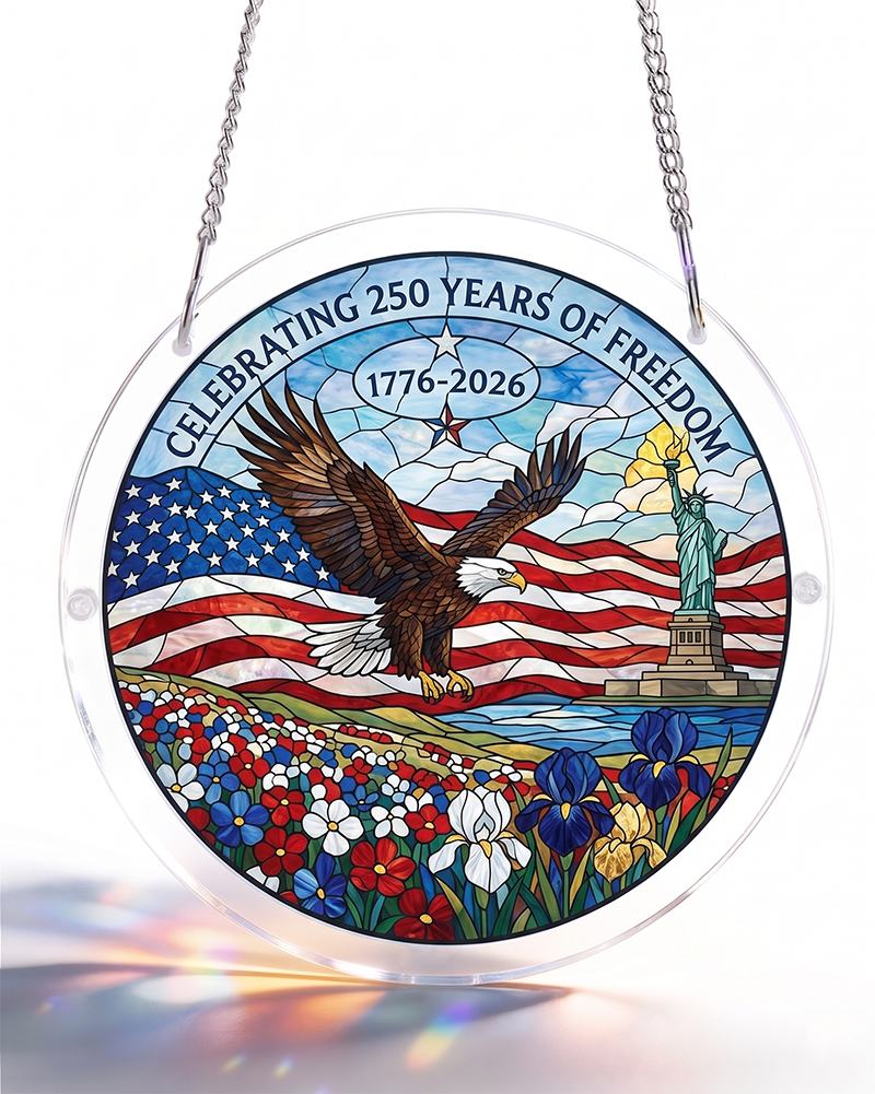 250th-Acrylic Jigsaw Puzzle Suncatcher - Spirit of 1776