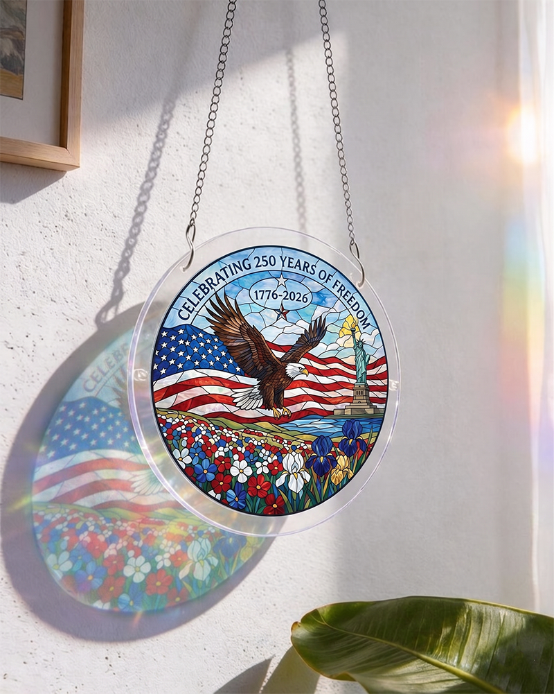 250th-Acrylic Jigsaw Puzzle Suncatcher - Spirit of 1776