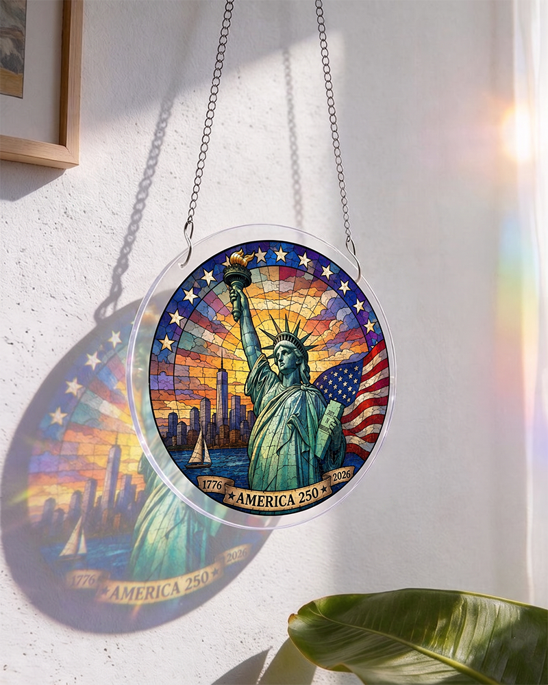 250th-Acrylic Jigsaw Puzzle Suncatcher - Lady Liberty