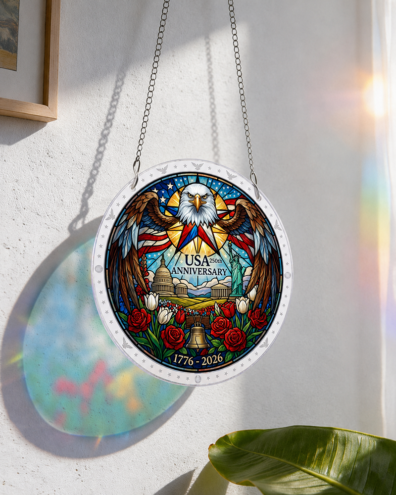 250th-Acrylic Jigsaw Puzzle Suncatcher - America’s Heart