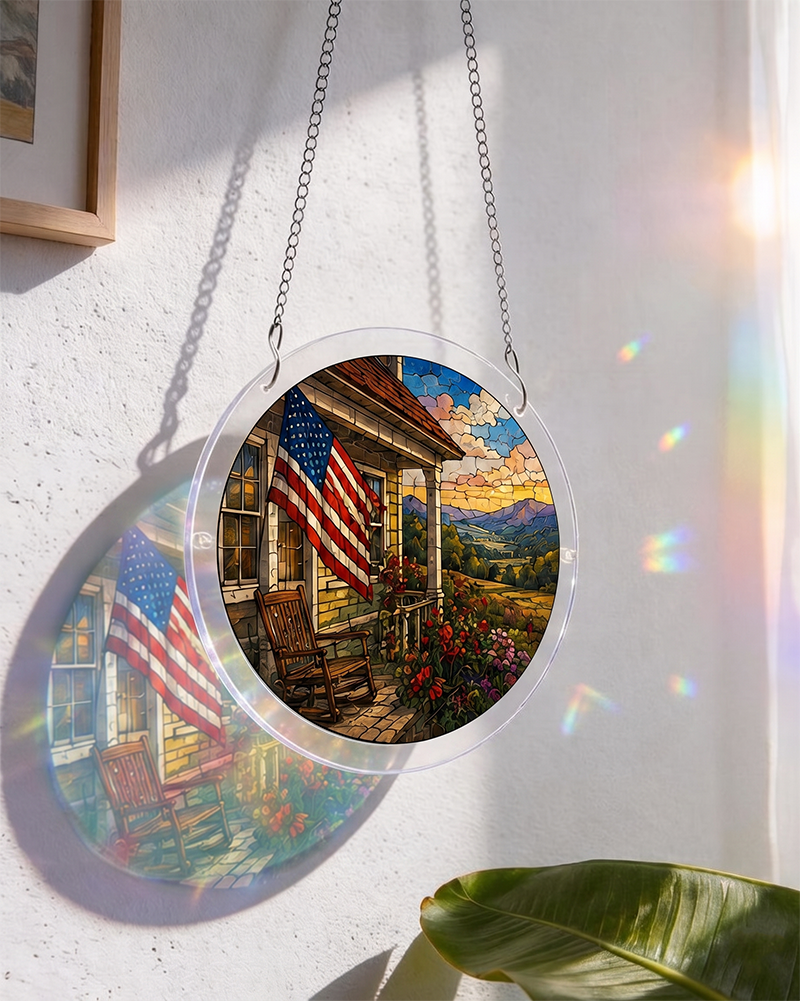 250th-Acrylic Jigsaw Puzzle Suncatcher - Homestead Glory