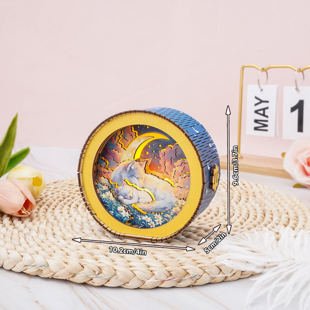 Golden Moon Dream Kit- 3D Wooden Puzzle Night Light
